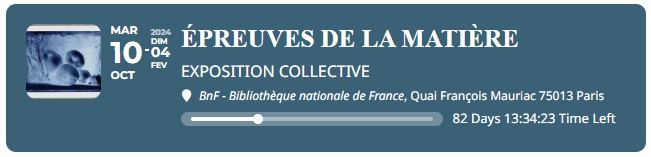 Epreuves de la Matière